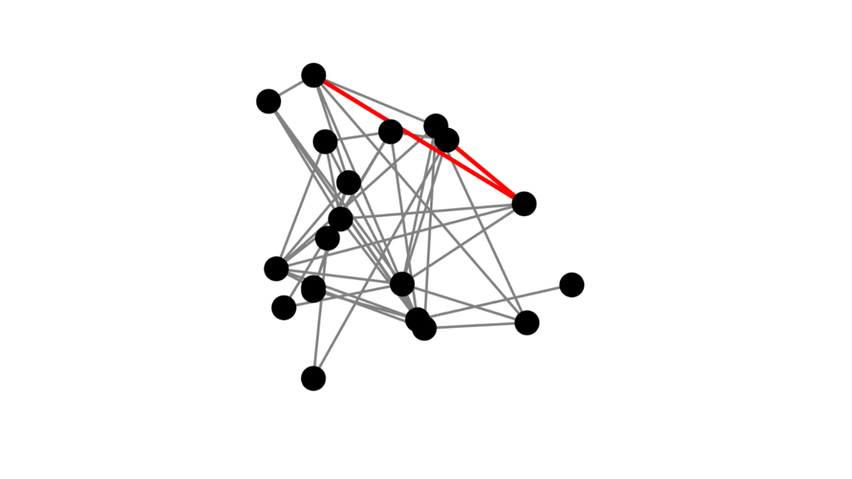 A graph representing the GreedySearch path (efficient nearest neighbor search)